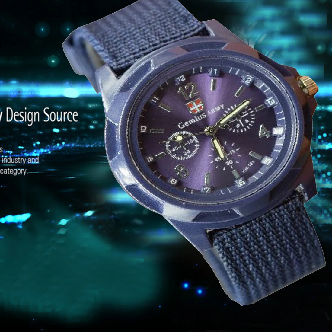 

2018 New Fashion Men Watches Solid Color Men's Sport Style Wristwatch Canvas Belt Luminous Quartz Wrist Watch 5 Colors