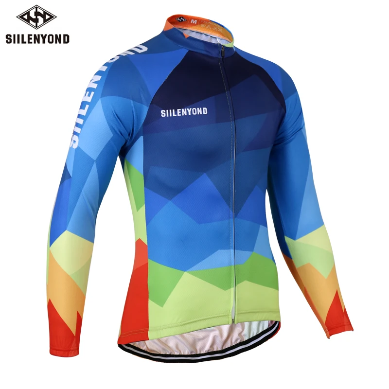 

SIILENYOND Pro Brand Gareth 2017 New Cycling Jerseys Mountain Bicycle Clothing Mans Long Sleeve Autumn Road Bike Jersey Shirt