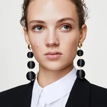 

Vintage Fashion Ethnic Handmade Statement Dangle Earrings For Women Pom Pom Ball Long Drop Earrings Gift Bijoux