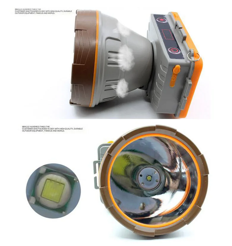 Водонепроницаемый T6 светодиодный головной светильник, супер яркий налобный фонарь, лампа, светильник с большим радиусом действия, фронтальная лампа, 18650 Аккумулятор для рыбалки