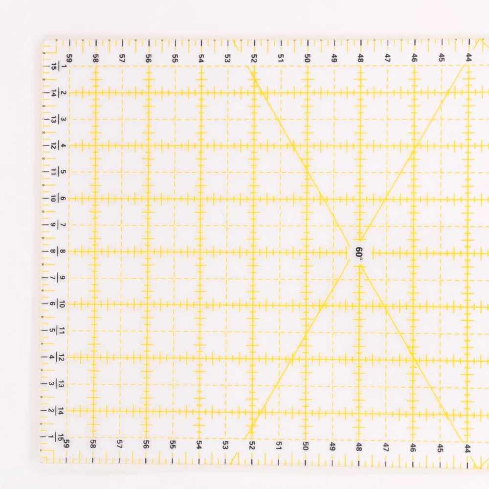 60*15 см пластиковая прозрачная Лоскутная стеганая и швейная сэндвич линейка 3 мм толщиной KPR6016