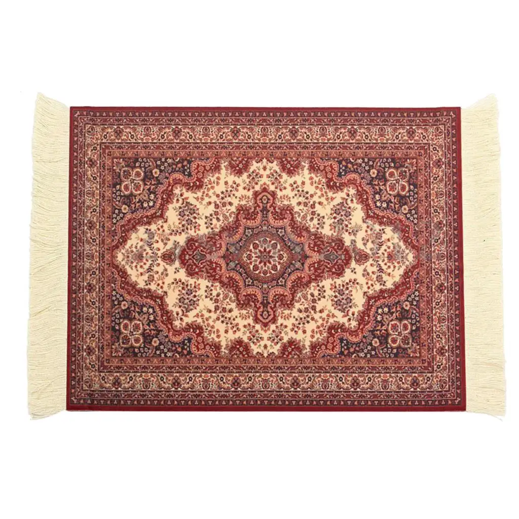 28x18 см персидский ковер коврик для мыши Ретро стиль ковер с узором коврик для мыши красный