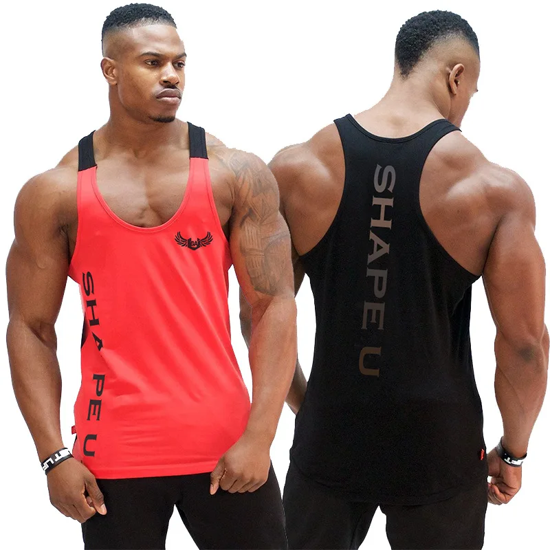 summer Cotton Tank Tops Men Sleeveless Tanktops For Boys Bodybuilding gym clothing Undershirt Fitness Slim fit Sports vest 