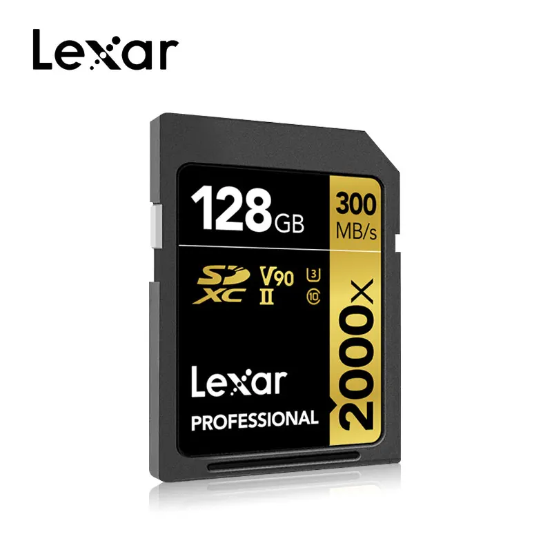 Оригинальная sd-карта Lexar 2000X UHS-II 32G 64gb 128G карта памяти 300 МБ/с./с высокоскоростная Флешка для цифровой зеркальной камеры 3d 4k - Емкость: 128 ГБ