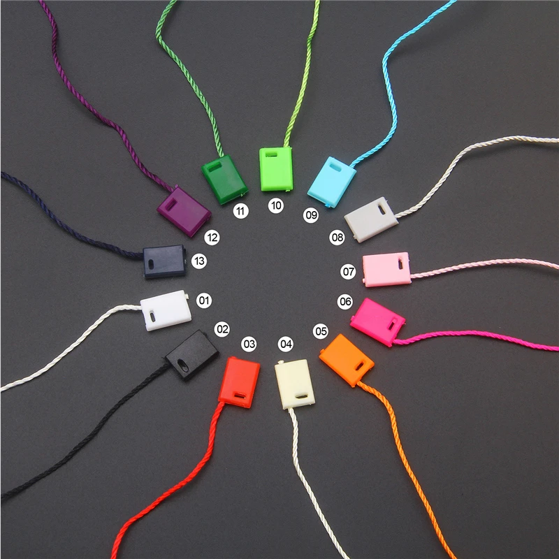 1000 pieces hang tag cord 7 inches quality hang tag string cord for garment price tag seal tag 