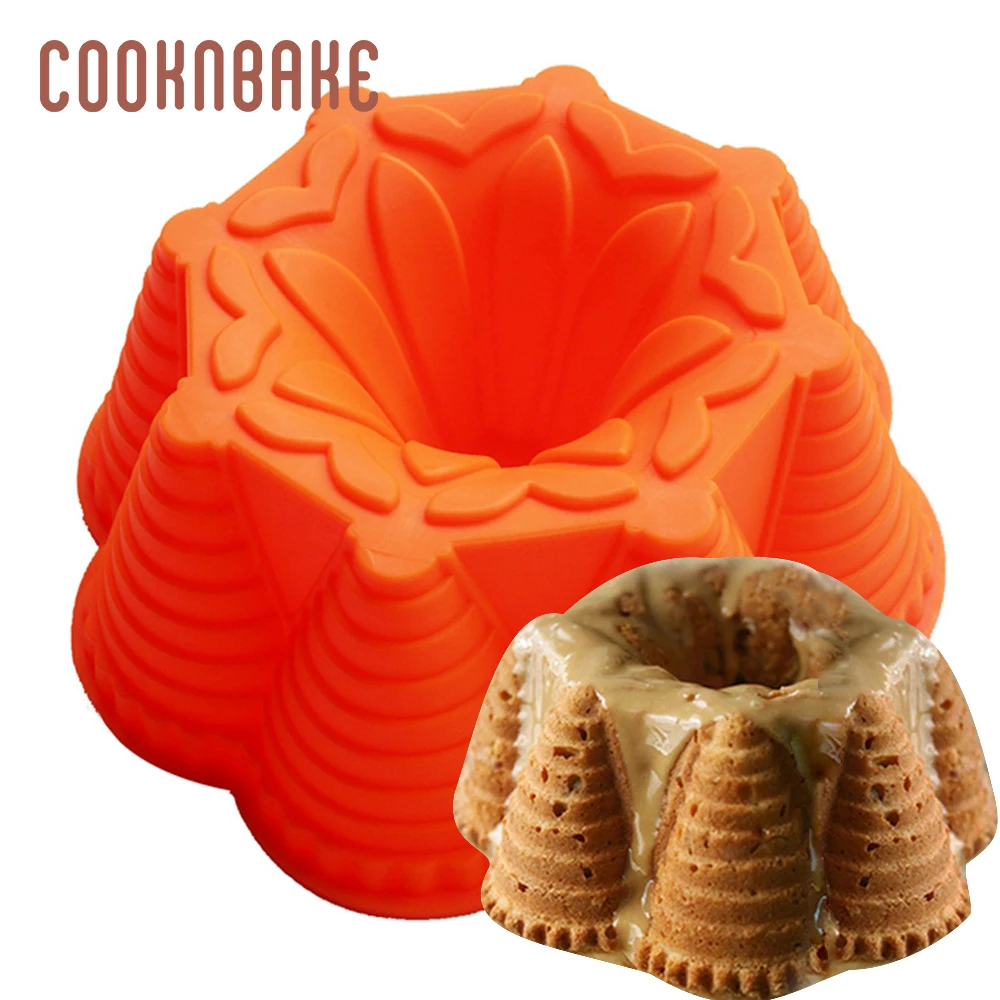 COOKNBAKE силиконовые формы для торта, большая форма для выпечки, форма для выпечки, форма для украшения торта, 3d хлебная выпечка, инструменты ручной работы - Цвет: SCM-003-2