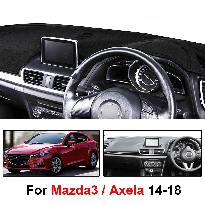 Для Mazda 3 M3 Axela 2014 2015 2016 2017 2018 RHD Dash коврик крышка приборной панели Dashmat анти грязный