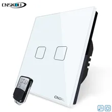 CNSKOU EU Standard Touch Switch Remote Touch Sensor Light Switch Controller 220V 2gang Dimmer Switch Crystal Glass Panel+LED wall mounted led dimmer switch touch sensor switch glass plate touch dimmer light switch eu for dimmer led bulb ac 170v 240v