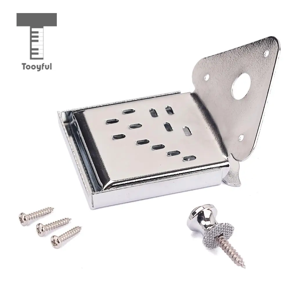 Tooyful 8/10/12 String Mandolin Tailpiece w/ Pick for Cigar Box Guitar Replacements