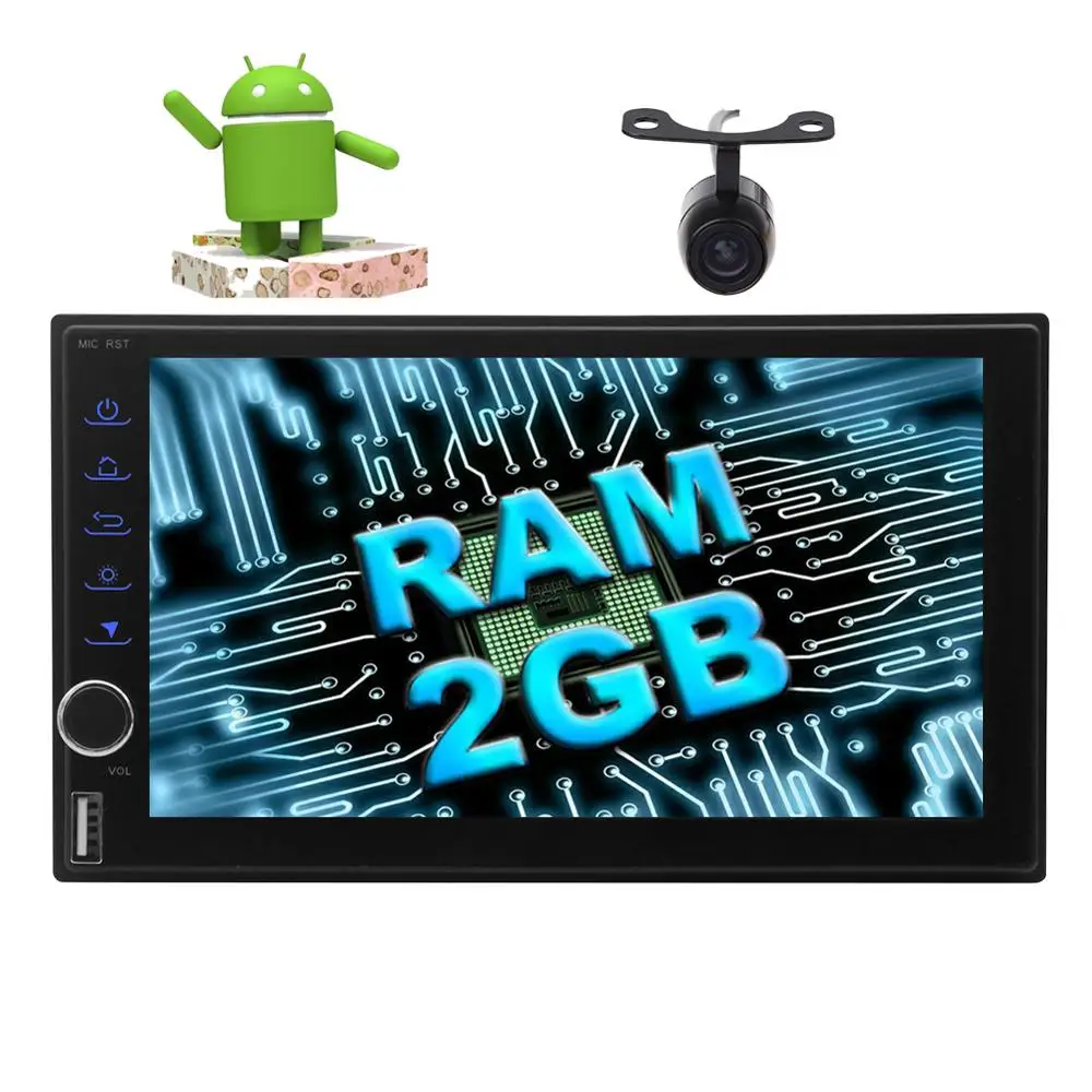 Best Free Backup Camera + Android 7.1 Octa-Core Car Stereo with 7 Inch Touch Screen gps tracker Double Din GPS Navigation NO DVD Radi 2 Best Free Backup Camera + Android 7.1 Octa-Core Car Stereo with 7 Inch Touch Screen gps tracker Double Din GPS Navigation NO DVD Radi 2