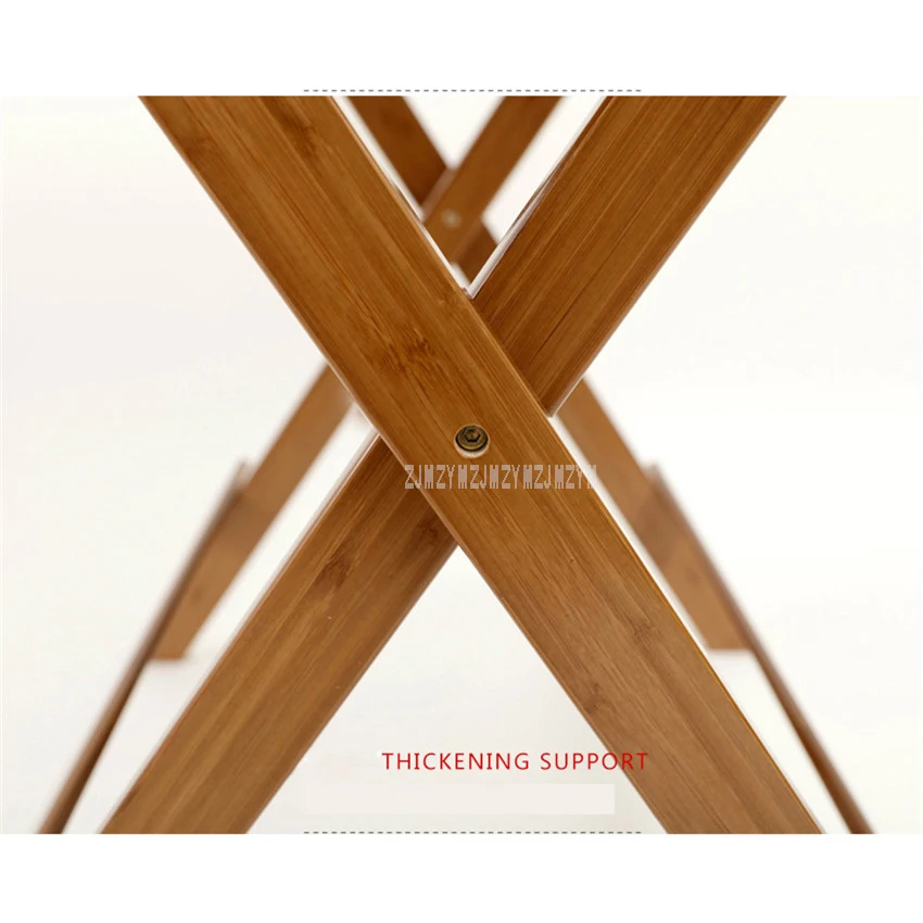 Chinese Bamboo Furniture Dining Table Square 80cm Outdoor/Indoor Garden Table Legs Foldable Folding Dining Table Bamboo Wood