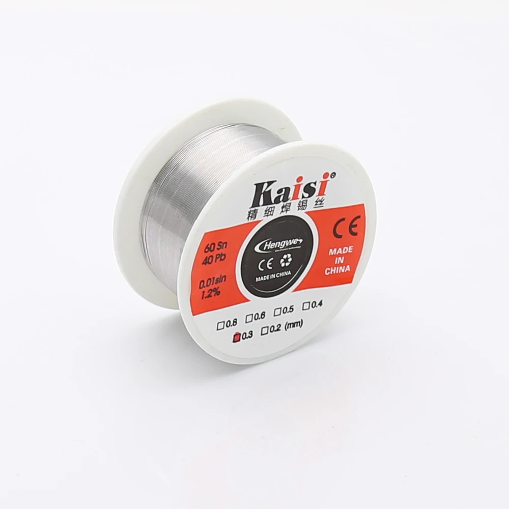 

New 0.3mm 50G 60/40 Rosin Core Flux 1.2% Tin Lead Roll Soldering Solder Wire