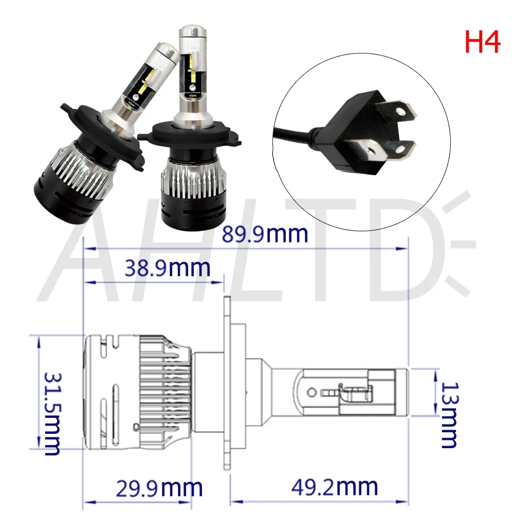 Светодиодные Автомобильные фары Противотуманные фары V5 D1 H1 H3 H4 H7 H8 H13 H15 HB3 HB4 72 Вт/заданная величина лампа авто Мобильная лампа Ford Explorer Автомобильные фары 12V 24V