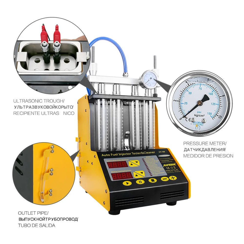 Hot Sale 100% original New Arrival CT150 4 Cylinder Auto Fuel injector cleaner CAR tester tool better than CT200 Hot Sale 100% original New Arrival CT150 4 Cylinder Auto Fuel injector cleaner CAR tester tool better than CT200