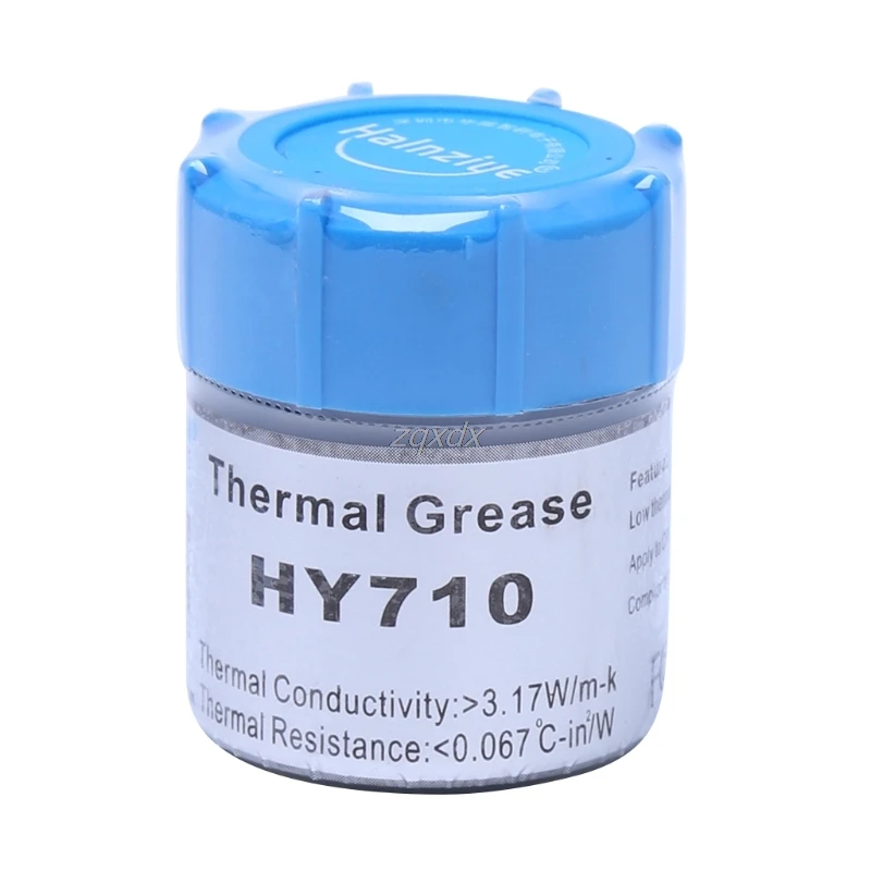 10g HY710-CN10 شحم حراري وحدة المعالجة المركزية شرائح التبريد مجمع سيليكون لصق 3.17 W يونيو دروبشيب 10g HY710-CN10 شحم حراري وحدة المعالجة المركزية شرائح التبريد مجمع سيليكون لصق 3.17 W يونيو دروبشيب