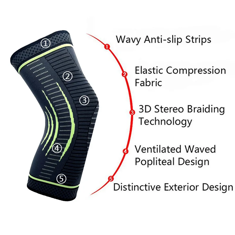 Timowin 1 шт. коленный бандаж, поддержка колена для бега артрит Meniscus слеза Спорт боли в суставах и восстановления травм