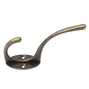 

10 Pcs Vintage Cast Iron Wall Mount Holder Hook Coat Hat Rack Door Hanger Bronze