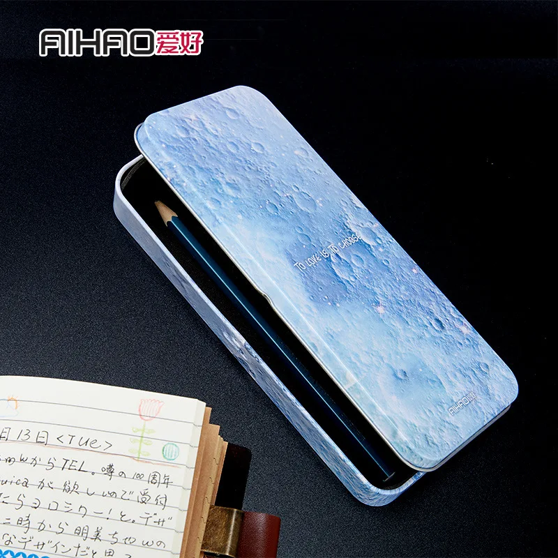 AIHAO 1 шт. железный Модный корейский стиль чехол для карандашей карандаши