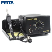 FEITA 936 ESD Soldering Iron Station AC 220V Europe Plug with soldering iron stand FEITA 907 soldering handle for Electronic DIY