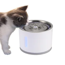 Автоматическая кошачья миска для собак домашних животных диспенсер питьевой воды электрический питательный фонтан с светодиодный фильтром для напитков
