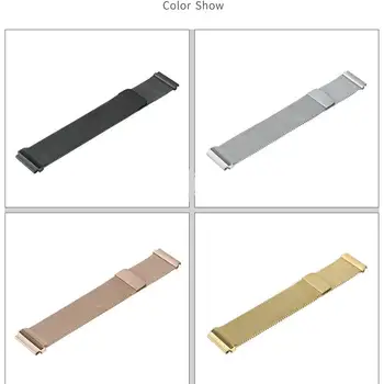 

Milanese Loop Bracelet Stainless Steel MAGNETIC band For Samsung Galaxy 42mm For Ticwatch 2 /E strap For Garmin vivoactive 3