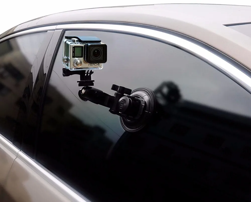 Автомобильный вакуумный штатив на присоске для Gopro Hero 7 6 5 4 Session Xiaomi Yi 2 4K SJCAM