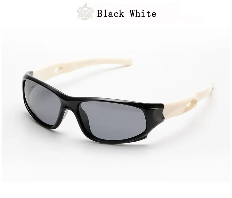 Два Oclock бренд TAC гибкие очки Детские поляризованные для мальчиков и девочек детские спортивные солнцезащитные очки УФ очки Oculos De Sol Gafas 816 - Цвет линз: Black White