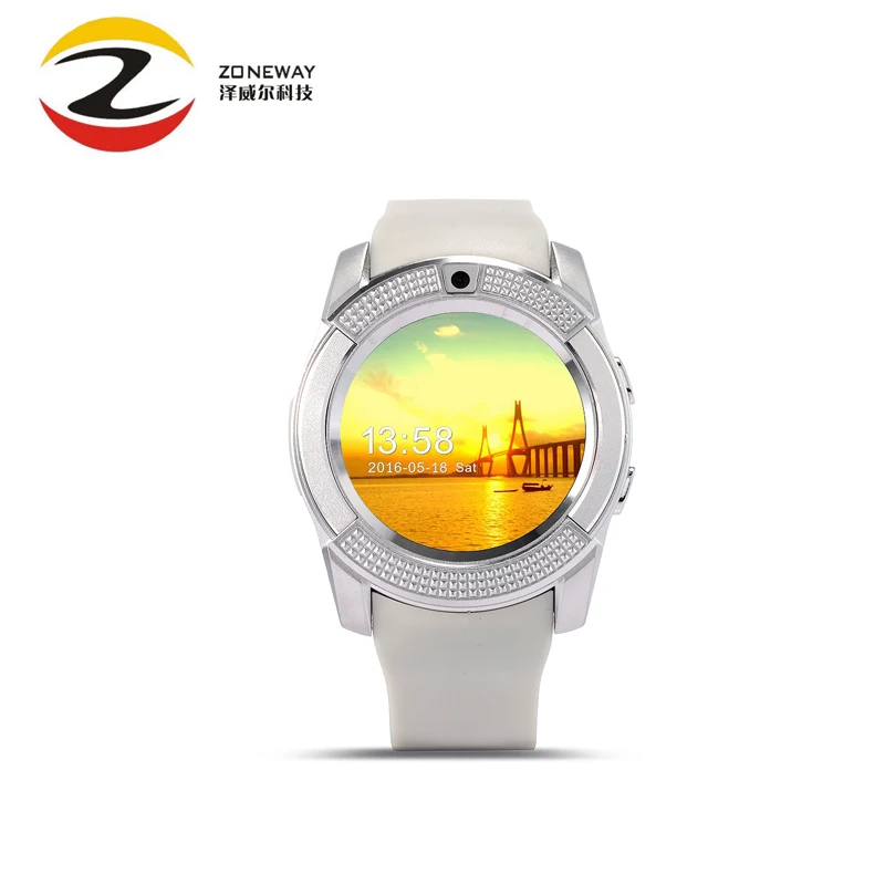 2016 hot V8 Smart Watch Clock With Sim TF Card Slot Bluetooth suitable for Apple iPhone