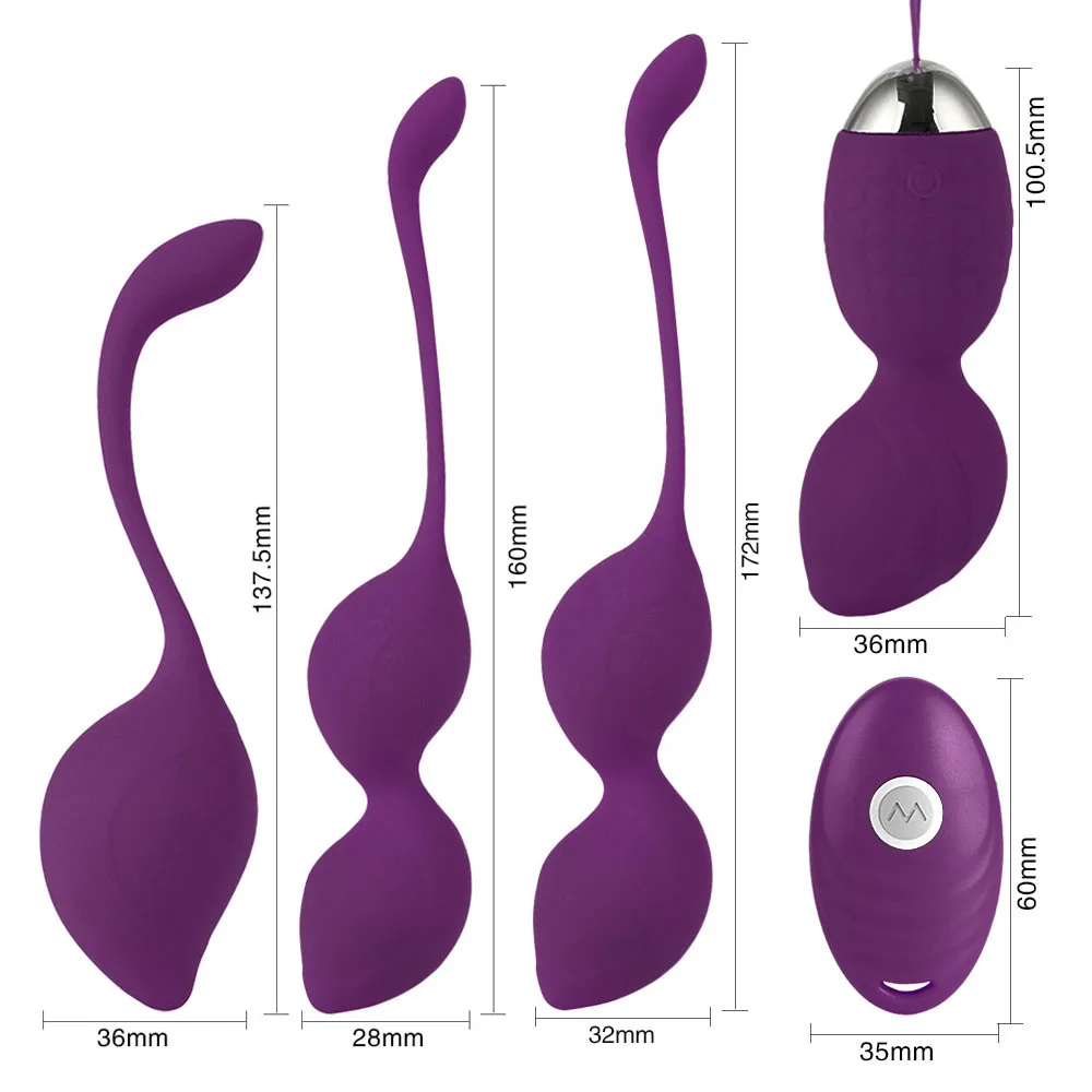 5PCS Vibrator For Women Silicone Kegel Ball Smart Vagina Trainer Exercise Vagina Tightening Massager Sex Toy for Woman Adult Toy