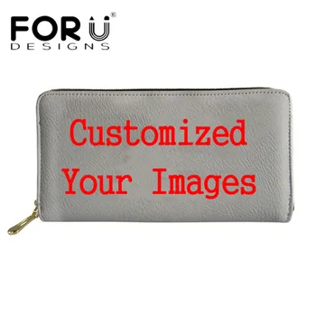

FORUDESIGNS Fashion Women's Long Wallet Personality Customized Waterproof Coin Purses for Girls Travel Storage Money Bags