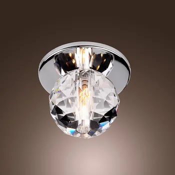 

New Modern K9 Crystal Ball LED Ceiling Light Lamp Lustre Flush Mount Hallway Lighting For Bedroom Living Room Washroom CL138
