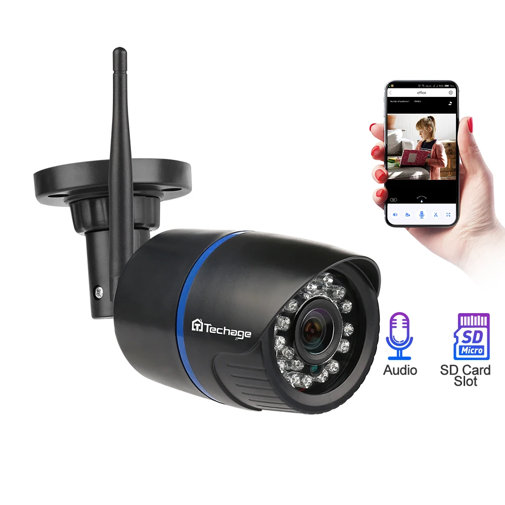 Buy Techage iCsee 1080P 720P Wifi Wireless IP Camera