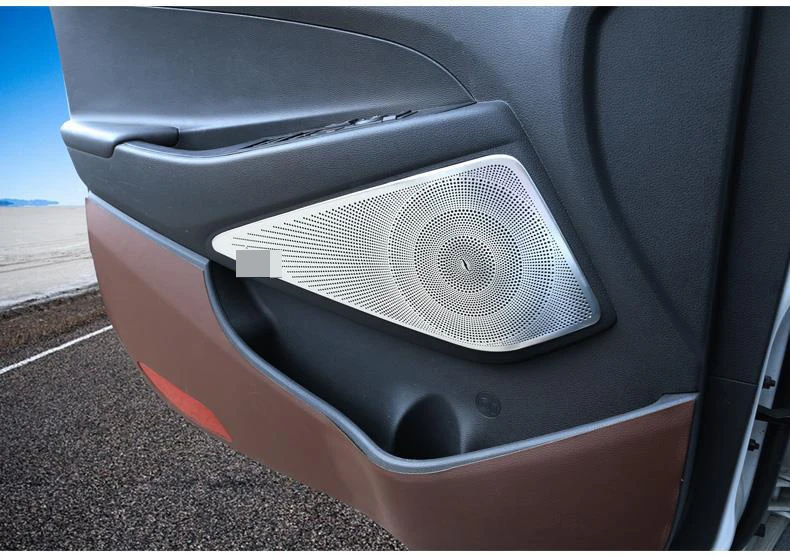 Автомобильный Дверной динамик аудио кольцо Крышка отделка автомобиля Стайлинг для hyundai Tucson громкий динамик Чехлы внутренние части