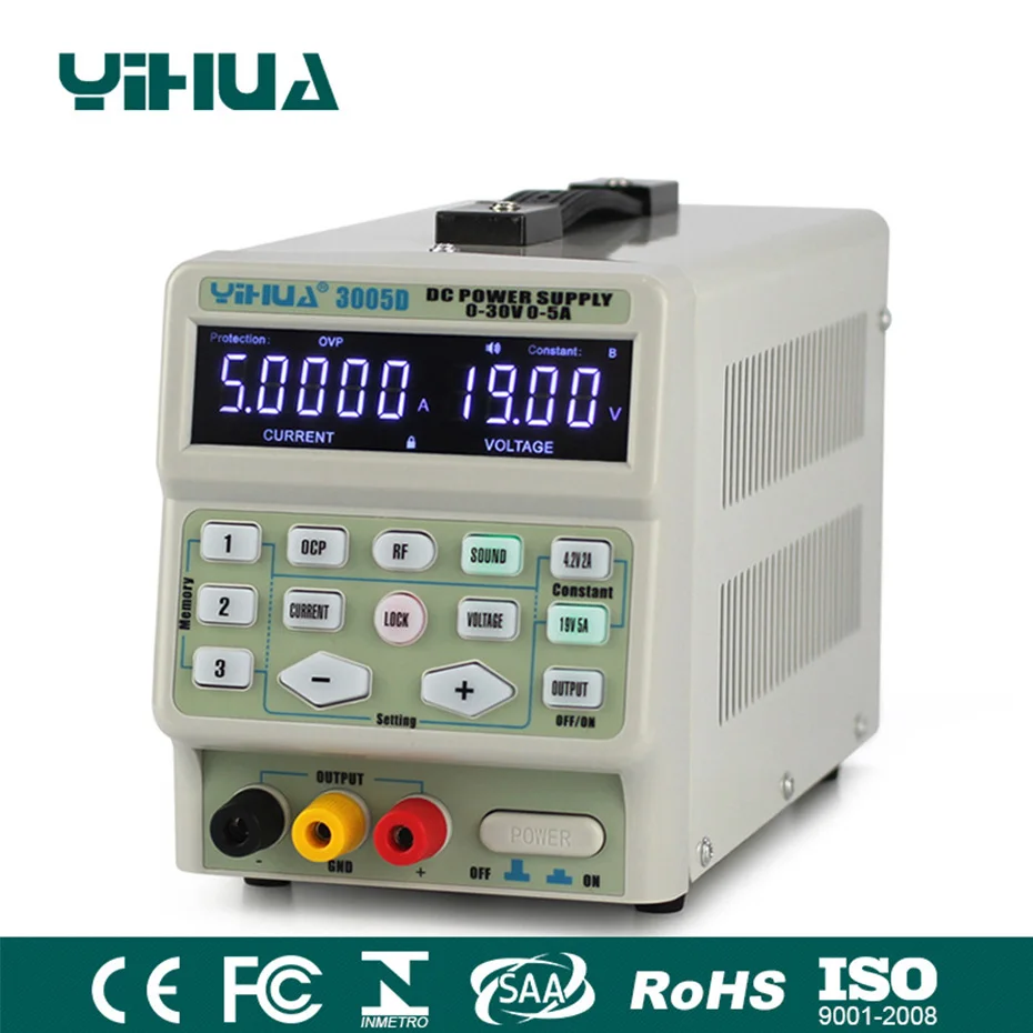 Источник питания YIHUA 3005D постоянного тока регулируемый Цифровой Программируемый