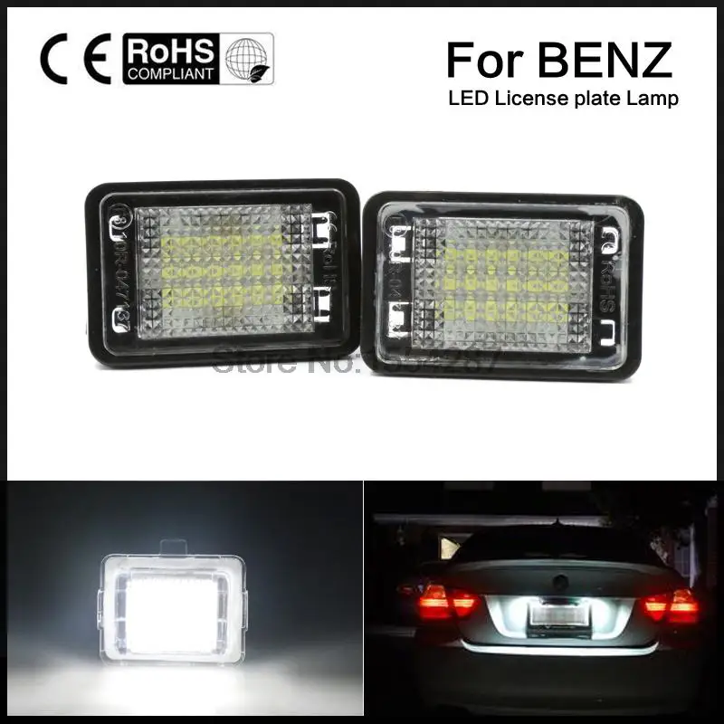 

car Canbus error free direct fit for MERCEDES BENZ GLK X204 GLK350 LED LICENSE PLATE LIGHT WHITE