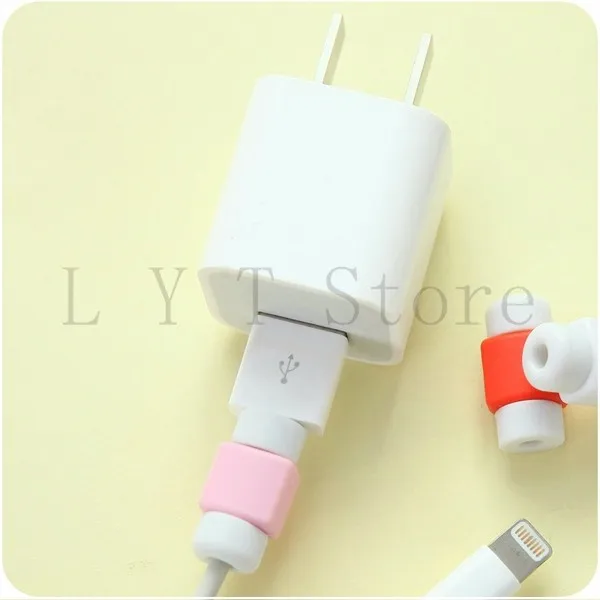 2016 HOT Sale Fashion New USB Cable Earphones Protector Colorful Cover  Case For Iphone 4 5 6 Plus For Android 6s s6 note 5  05