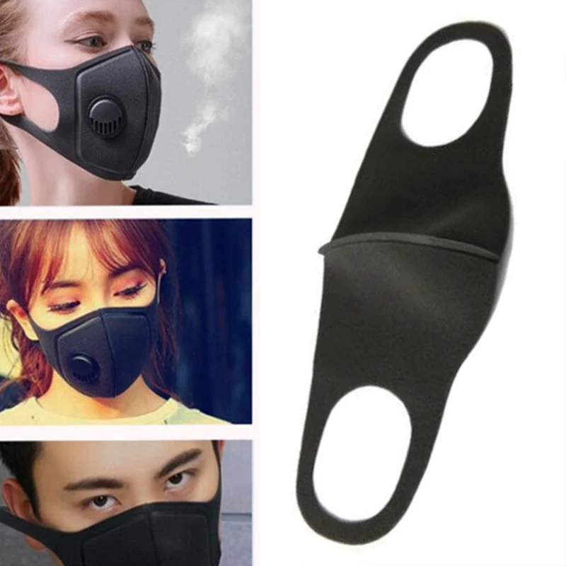 Respiratory Dust Mask Upgraded Version Men& Women Anti-fog Haze Dust Pm2.5 Pollen 3D Cropped Breathable Valve Mask