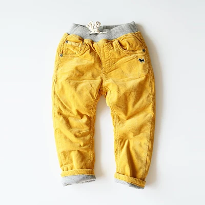 Горячая распродажа детские джинсы для девочек и мальчиков брюки для 2-7 лет детские брюки-карандаш Длинные штаны для мальчиков - Цвет: Yellow