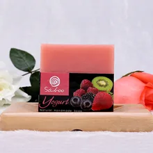 Йогурт эфирное масло мыло ручной работы 100 г Антивозрастные пятна отбеливающие, снимают усталость увлажняющие