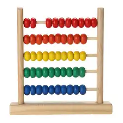 Мини Деревянный Abacus математическая обучающая игрушка цифры подсчета счетные бусины Обучающие игрушки Монтессори Деревянные игрушки для
