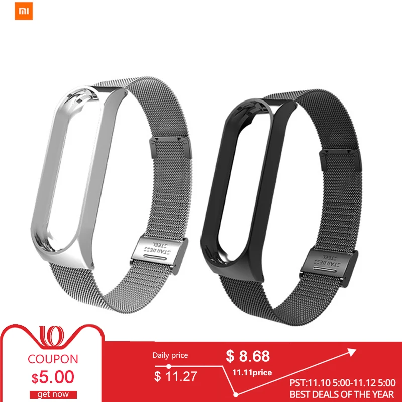 

In Stock New Xiaomi Band 3 Milano Buckle Strap Bracelet Sport Strap Watch For Xiaomi Mi Band 3 Accessories Strap Bracelet Band3
