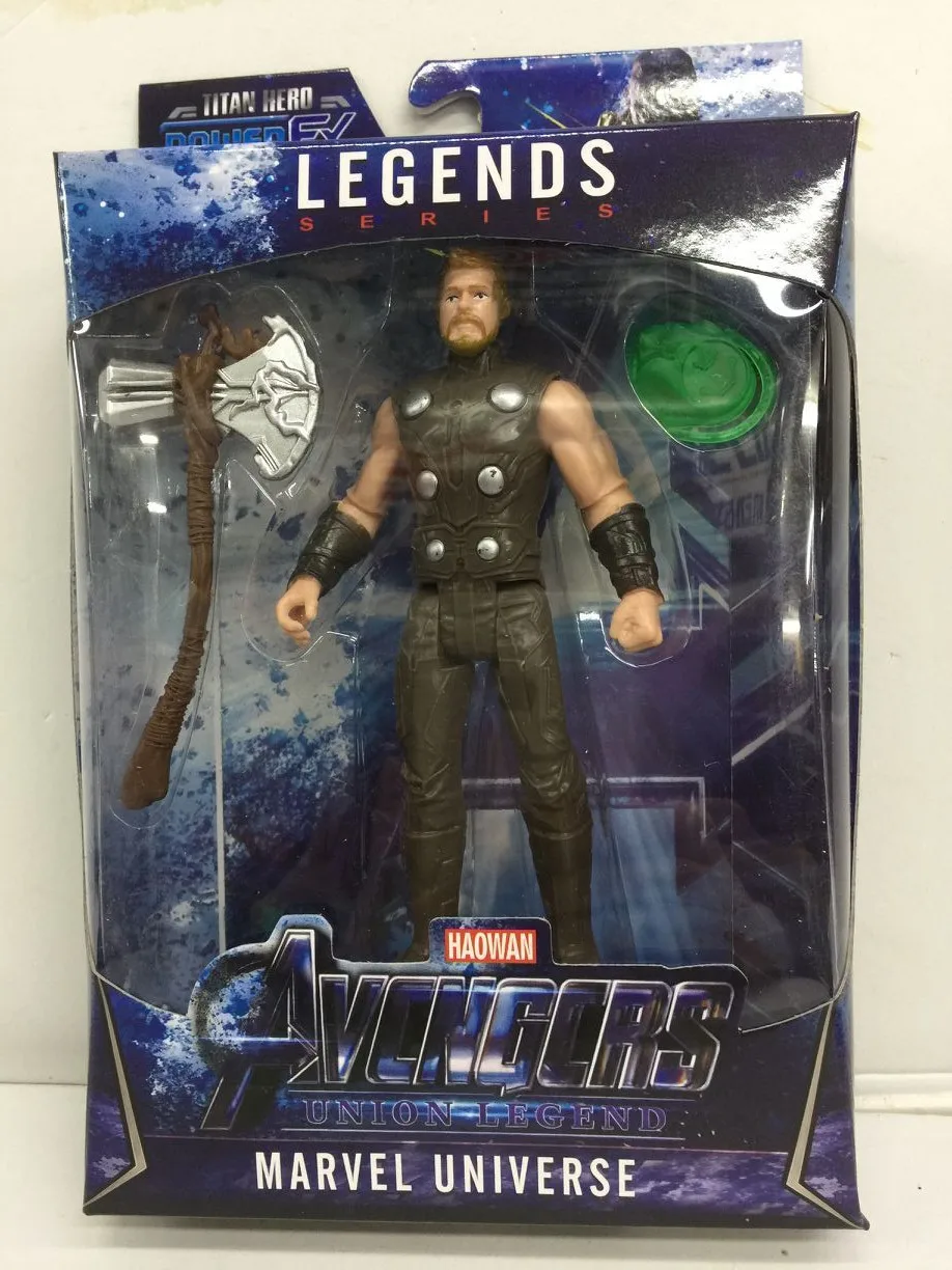 LED Thanos Black Panther kids marvel Captain America Thor Iron Man Hulk Avengers action Figure toys Model Doll