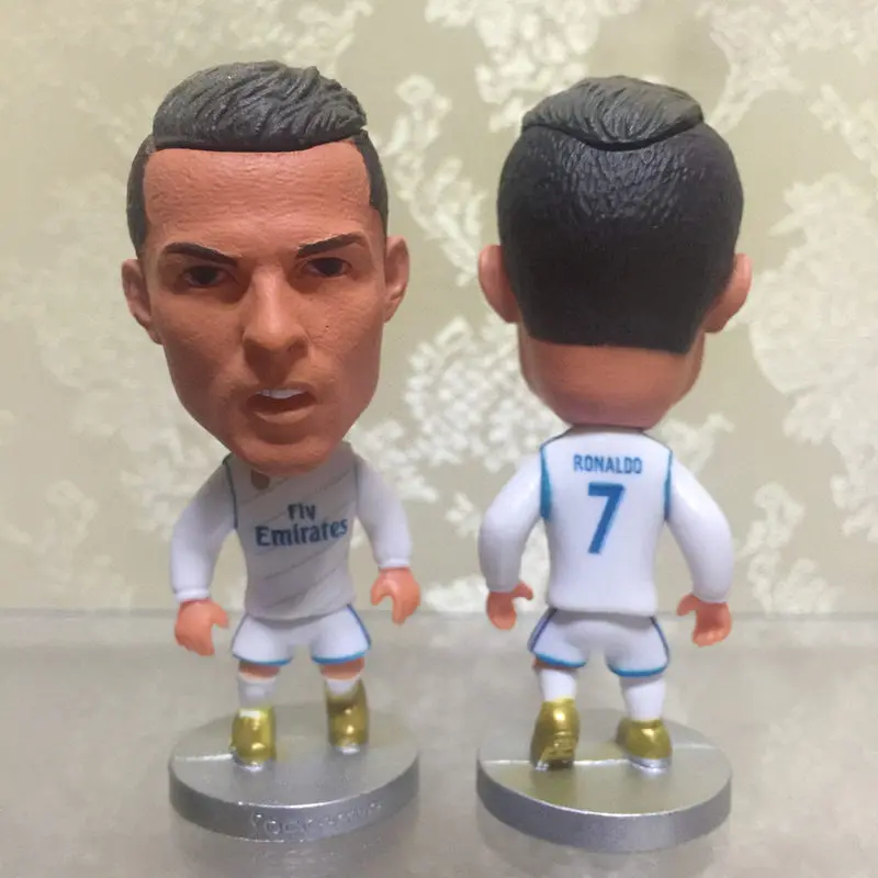 

Soccerwe Football Figurine La Liga RM Player 7 Cristiano Ronaldo Doll 2018 Season 6.5 cm Height for Children Birthday Gift