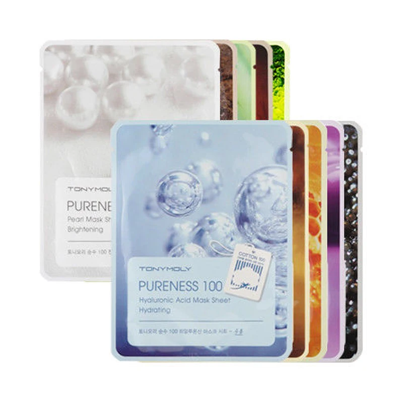 

TONYMOLY Pureness 100 Mask Sheet 5pcs Facial Mask Skin Care Moisturizing Oil Control Whitening Face Mask Korean Cosmetics
