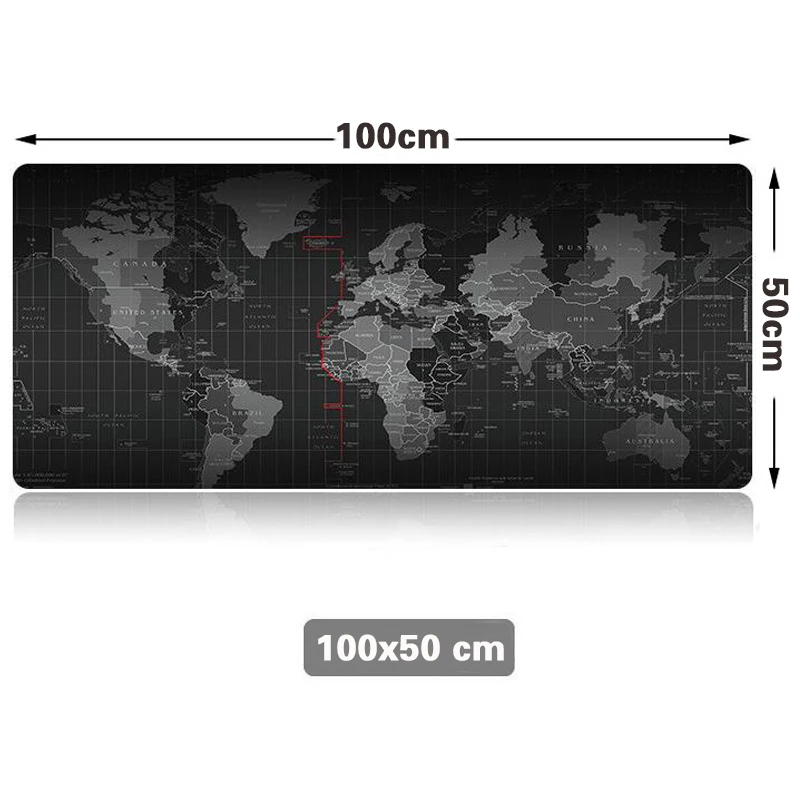 Smooffly Antique Map Mouse Pad,World Map Antique Vintage Old Style Rectangle Non-Slip Rubber Mousepad Gaming Mouse Pad 240MM X 200MM X 3MM 