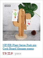 Серия NEVER Plants в форме листа, нажимная пробковая доска, доски для сообщений, большие пальцы, аксессуары для украшения офиса, канцелярские принадлежности