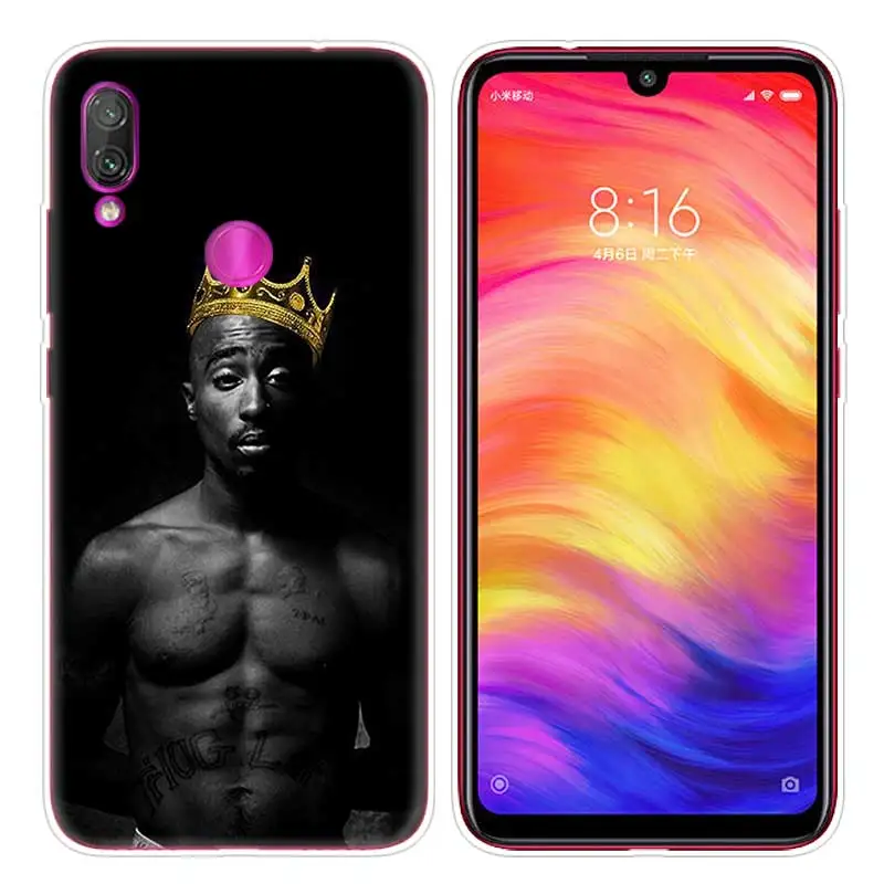 017 Силиконовый чехол для Xiaomi Redmi Note 7 6 5 Plus mi A2 Honor 8 Lite рro рrime Play чехол для телефона с принтом "2Pac для телефона с изображением Тупака Шакура California Love - Цвет: 017