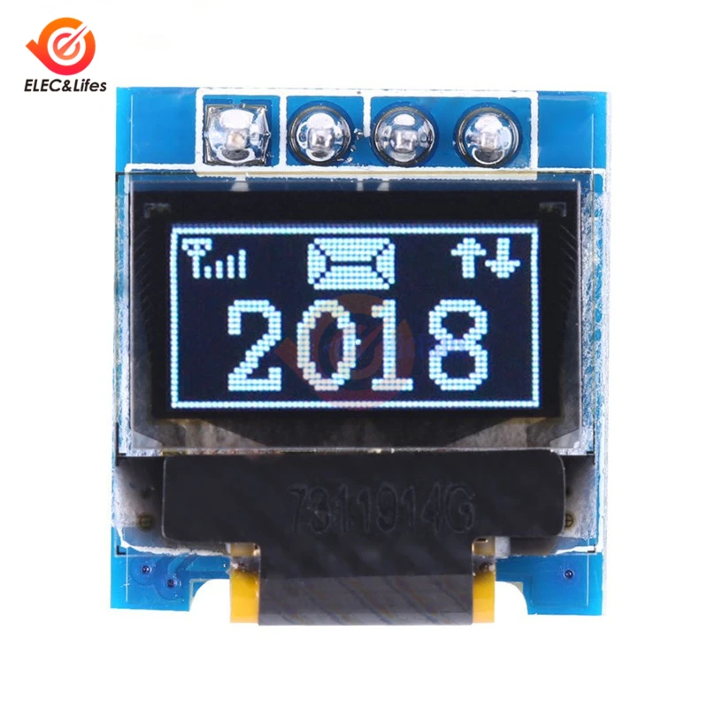 Белый 0 49 дюймовый oled-дисплей модуль 64x32 &quotoled-экран I2C IIC супер яркий для Arduino AVR STM32 |