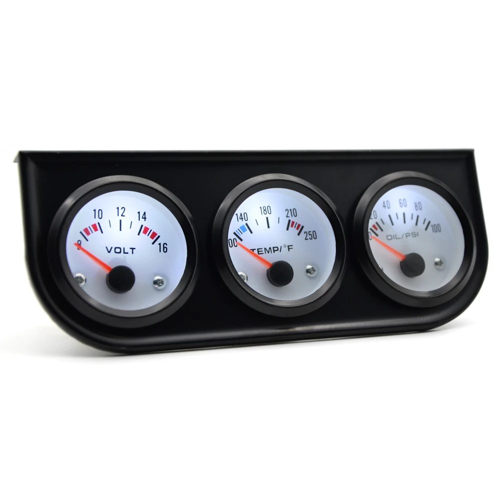 Температура воды по Цельсию/по Фаренгейту давление масла PSI/кг Вольт Калибр 52 мм 3