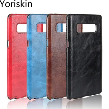 

Premium Carzy Horse Skin Printing Anti-Scratch Flexible TPU Slim Back Cover Case For Samsung Galaxy Note 8 Smartphone/Blue